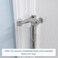 SUNTAI 48 Pack Hinge Pin Brushed Nickel Door Stopper Adjustable Heavy Duty Hinge Pin Door Stop with Rubber Bumper Tips