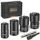 THINKWORK 12 Inch Drive Lug Nut Removal Tool 6Piece Wheel Lock Removal Kit Lug Nut Remover for Stripped Rounded Damaged Frozen Rusted Bolts