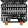 BOEN 12 Drive Impact Socket Set 33 Piece Deep Shallow Metric Socket Set 8mm to 22mm Includes 5 10 Extension Bars Universal Joint 6 Point Design CrV Steel Meets ANSI Standards