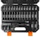 BOEN 12 Drive Impact Socket Set 33 Piece Deep Shallow Metric Socket Set 8mm to 22mm Includes 5 10 Extension Bars Universal Joint 6 Point Design CrV Steel Meets ANSI Standards