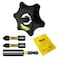 SabreCut 4 Piece MRSC02K1 DualDrive Square Drive Thumb Mini Micro Ratchet 14 Professional 36 Tooth Gear Finger Ratchet with 32mm PH2 PZ2 Screwdriver Impact Bits and a Magnetic 60mm Bit Holder