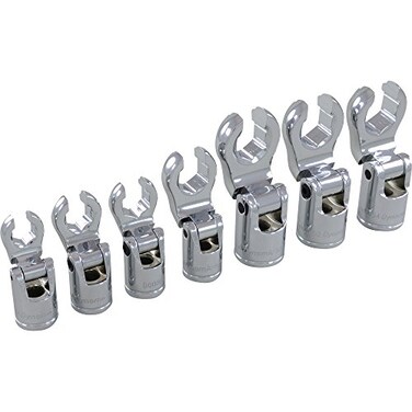 Dynamic Tools D010029 38 Drive SAE Flare Nut Socket Set 7 Piece 38 to 34