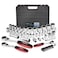 FIRSTINFO TOOLS FIT YOUR NEEDS FIRSTINFO F32283 Low Profile PassThrough Socket Wrench 52 Pcs Set SAEMetric 14 38 12 Wrench Spline Socket Set For Damaged Fasteners