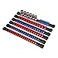 CASOMAN 6PC ABS Socket Organizer 14Inch 38Inch 12Inch Premium Quality Socket Holders 6Piece Set Blue Red