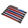 CASOMAN 6PC ABS Socket Organizer 14Inch 38Inch 12Inch Premium Quality Socket Holders 6Piece Set Blue Red