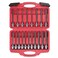 AMM 38 Inch Drive Extra Long allen hex bit socket set19Piece Standard SAE Metric Allen socket set S2 Alloy steel Automobile repair tools