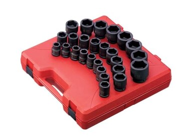 SUNEX TOOLS 4692 34Inch Drive Metric Impact Socket Set 26Piece