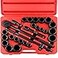 NEIKO 02499A 34InchDrive Jumbo Master Impact Socket Set SAE and Metric ShallowSocket Tool Set SAE 78 to 2 and Metric 26 to 38 mm 27 Pieces
