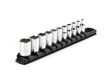 TEKTON 14 Inch Drive Shallow 6Point Socket Set with Rail 11Piece 532 916 in SHD90101