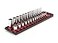 TEKTON 14 Inch Drive 12Point Socket Set with Rails and Tray 28Piece 415 mm SHD90214