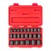 TEKTON 12 Inch Drive Shallow 6Point Impact Socket Set with Case 23Piece 1032 mm SID92322