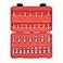 TEKTON 14 38 Inch Drive Shallow 6Point Universal Joint Socket Set with Case 33Piece 1434 in 619 mm SHD99301