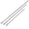 TOOLUXE 00216L 12 Drive Long Reach Extension Bar Set 3 Piece 18 24 30 Super Extended CrV Steel clear