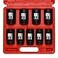 CASOMAN large socket set 12 Inch Drive Deep Spindle Axle Nut Impact Socket Set 6 Point CRMO Metric 29mm38mm 9Piece 12 Dr Deep Impact Socket Set