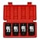 CASOMAN 12 Drive Deep Spindle Axle Nut Impact Socket Set 6 Point CRMO32333536mm 4PC 12Inch Impact Socket Set Heavy Duty Use In Removing And Installing Axle Nuts