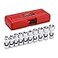 CASOMAN 38 Drive Universal Joint Socket Set 10 Piece Flex Socket Set 6Point CrV Metric 1019mm