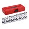 CASOMAN 38 Drive Universal Joint Socket Set 10 Piece Flex Socket Set 6Point CrV Metric 1019mm
