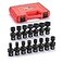 CASOMAN 15 PCS 38 Drive Standard Universal Impact Socket Set 6Point Metric 8mm 22mm