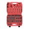 CASOMAN 87PCS 38 Drive Master Impact Socket Set SAE Metric Standard Deep Swivel SocketsCrMO Steel Includes Star and Inverted Star Socket Impact Universal Joint Extension Bars