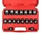 YIYITOOLS 17Pcs 12 Drive Shallow Impact Socket Set 824mm Metric Socket Set 6Point CRV Steel for Automotive Maintenance Repairs and DIY Projects