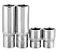 BRAZEN 916 Socket Four Pack 38 Drive 6pt MultiType