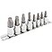 Powerbuilt 240093 8 Piece Zeon SAE Hex Bit Socket Set with use for Damaged Fasteners Standard Rusted Rounded BoltsSize from 18 to 38