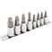 Powerbuilt 240093 8 Piece Zeon SAE Hex Bit Socket Set with use for Damaged Fasteners Standard Rusted Rounded BoltsSize from 18 to 38