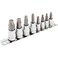 Powerbuilt 240093 8 Piece Zeon SAE Hex Bit Socket Set with use for Damaged Fasteners Standard Rusted Rounded BoltsSize from 18 to 38