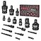 BILITOOLS Socket Adapter Set 17 Piece includes Reducer Universal Joint Socket Set Drill Adapter 14 38 12