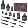 BILITOOLS Socket Adapter Set 17 Piece includes Reducer Universal Joint Socket Set Drill Adapter 14 38 12