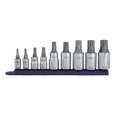 Mayhew Tools 16024 Triple Square Socket Bit Set Chrome Plated 9Piece