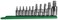 Mayhew Tools 16015 Torx Plus Socket Bit Set Chrome Plated 11Piece