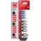 CARBYNE 9Piece SAE Stubby Low Profile Hex Allen Bit Socket Set 18 to 916 in S2 Steel Super Short Allen Sockets Dual Drive Internal Square and External Hex for Tight Confined Spaces