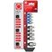 CARBYNE 9Piece SAE Stubby Low Profile Hex Allen Bit Socket Set 18 to 916 in S2 Steel Super Short Allen Sockets Dual Drive Internal Square and External Hex for Tight Confined Spaces