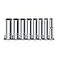 pgroup 14 Inch Drive Socket Set 8 Piece Metric 12Point Deep Socket Set 6mm 7mm 8mm 9mm 10mm 11mm 12mm 13mm Chrome Vanadium Steel with Sturdy Holder 50BV30