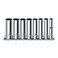 pgroup 14 Inch Drive Socket Set 8 Piece Metric 12Point Deep Socket Set 6mm 7mm 8mm 9mm 10mm 11mm 12mm 13mm Chrome Vanadium Steel with Sturdy Holder 50BV30