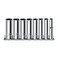 pgroup 14 Inch Drive Socket Set 8 Piece Metric 12Point Deep Socket Set 6mm 7mm 8mm 9mm 10mm 11mm 12mm 13mm Chrome Vanadium Steel with Sturdy Holder 50BV30