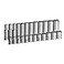 Capri Tools 38 in Drive 12Point Shallow and Deep Socket Set Metric 8 to 19 mm 24Piece