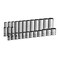 Capri Tools 38 in Drive 12Point Shallow and Deep Socket Set Metric 8 to 19 mm 24Piece