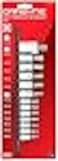 CARBYNE 13Piece Torx Plus Bit Socket Set 6 Lobe TP8IP8 to TP60IP60 S2 Steel Bits CrV Sockets 14 in 38 in 12 in Drive Zinc Phosphate Genuine Licensed Torx