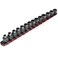 CROM Stubby Impact Socket Set 14Piece 38 Drive Metric 619mm Low Profile Socket Set CRMO Steel Nano Shallow Impact Includes Aluminum Storage Rail Metric 14 Piece