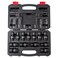 SUNEX TOOLS 2665 12 Inch Drive Universal Impact Socket Set 13Piece Metric 12mm 24mm CrMo Alloy Steel Radius Corner Design Heavy Duty Storage Case