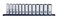 Sunex Tools 13Piece 12 Drive Chrome Socket Rail 6Pt Metric Deep