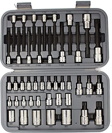 Blue Point BLPTSSC43 43 pc 143812DrTamper Resistant Combination Drive TORX Socket and TORX Bit Socket Driver Set