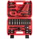 LLNDEI 12 Dr Ratchet Impact Socket Wrench SetDeep Sockets824mmSpark Plug Socket1621mm49PCS CRV Metric With Combination Wrenches 817mm