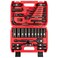 LLNDEI 12 Dr Ratchet Impact Socket Wrench SetDeep Sockets824mmSpark Plug Socket1621mm49PCS CRV Metric With Combination Wrenches 817mm