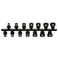 ARES 29018 14Piece 38Inch Drive Metric Low Profile Nano Impact Socket Set Impact Grade Sockets Offer Greater Clearance Than Typical Shallow Sockets Includes Aluminum Storage Rail