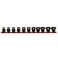 ARES 29021 11Piece 12Inch Drive SAE Low Profile Nano Impact Socket Set Impact Grade Sockets Offer Greater Clearance Than Typical Shallow Sockets Includes Aluminum Storage Rail