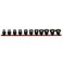 ARES 29021 11Piece 12Inch Drive SAE Low Profile Nano Impact Socket Set Impact Grade Sockets Offer Greater Clearance Than Typical Shallow Sockets Includes Aluminum Storage Rail