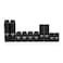CASOMAN 10Piece Impact Socket Set10mm 14 38 Drive Deep Shallow Metric Black Phosphate Finish